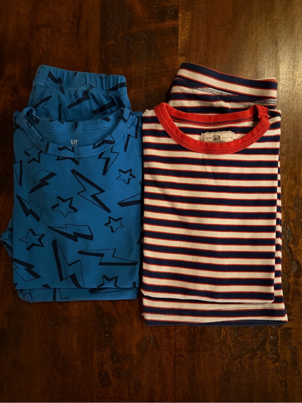Bundle of 2 Pairs Boys’ Cotton Pajamas: CREWCUTS & GAP KIDS